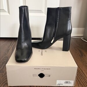 Marc Fisher Jacinta Black Heeled Boots